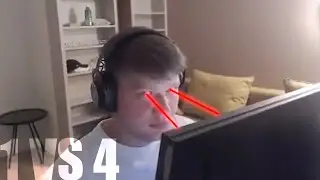 s1mple with deagle 1vs4: