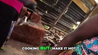 Rainy Day Cooking: Traditional Wet Wood Fire Method #shorts