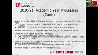 Financial Aid, Flat-rate Tuition, & Residency