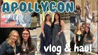 come with me to Apollycon💙🖤 || huge book haul and vlog