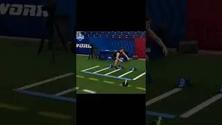 Лучше в прыжках в длину, но всё равно! 😕#madden24 #nflcombine #jjmccarthy #nfl