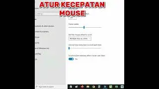 Cara mengatur kecepatan mouse di laptop