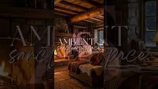 Sleep in a Cozy Stone Cabin  Fireplace & Wind Night Ambience