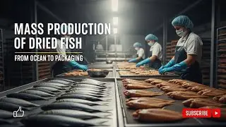 Mass Production of Dried Fish | From Ocean to Packaging