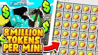 WE FOUND A *INSANE* TOKEN METHOD! (8 MILLION PER MINUTE) | Minecraft OP Prison