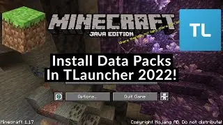 How To Install Data Packs In TLauncher 2022