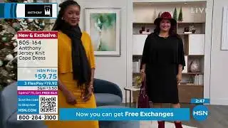 Antthony Jersey Knit Cape Dress