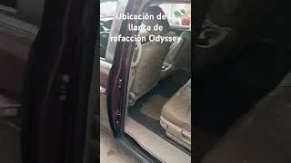 Ubicaci&oacute;n de la llanta de refacci&oacute;n Honda Odyssey 2012 #mecanic #automobile