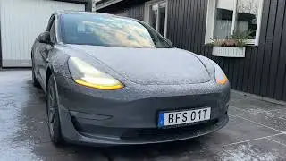 Ljusshow Tesla Model 3 Juluppdatering 2021.44.25.2