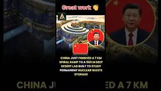 Great work 👏 by China save Nuclear waste in underground #viral #news #china #technology