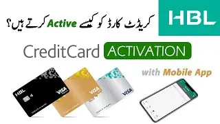 HBL Credit Card Green Basic Activation process with mobile app and with phone call