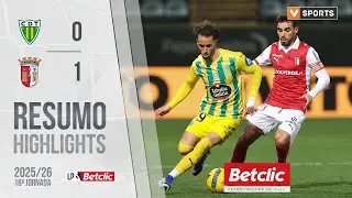 Resumo: Tondela 0-1 Braga (Liga 25/26 #18)