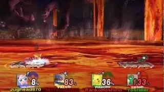 Yoshiller SSBB match 34: Against Jughead870, MJThom2009, and RankoHoshino!