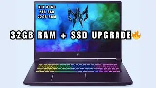 Upgrading Acer Predator Triton 300 SE | 32GB RAM + Crucial T500 SSD Install! #GamingLaptop #PCGaming