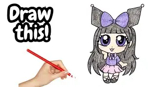 How to Draw a Kuromi Girl!