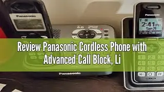 Review Panasonic Cordless Phone with Advanced Call Block, Link2Cell Bluetooth, One-Ring Scam Alert,