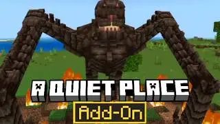 ADDON de UN LUGAR EN SILENCIO Para MCPE 1.21 A QUIET PLACE mod MINECRAFT