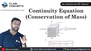 Derivation of the Continuity Equation explained easily | Hindi