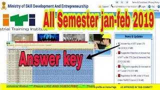 ITI Ncvt All Semester answer keys jan-feb 2019