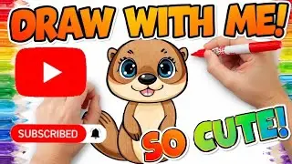 How to Draw a Cute Otter Step by Step | Easy Animal Drawing Tutorial&rdquo;