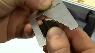 Locksmith card for reading codes of Lever impressions