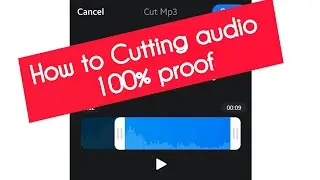 HOW TO AUDIO CUTTING PROOF💯%