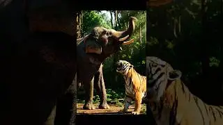 #elephant vs #tiger #aishorts #ai #video #shorts #viral #love #shortsfeed #youtubeshorts #trending
