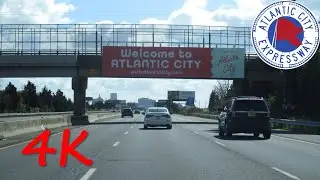 ⁴ᴷ Atlantic City Expressway (Exits 9 to 1) eastbound [4K VIDEO]