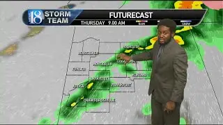 February 14, Wednesday Midday Weather Forecast