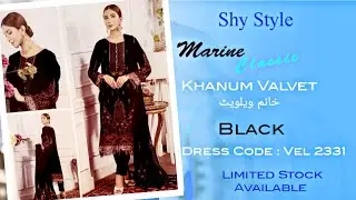 Khanum Valvet Black By Marine Classic | ShyStyle | Shopping Vlog