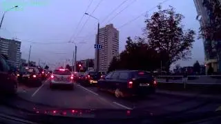 Видеорегистратор SeeMax DVR RG520 съемка в сумерках