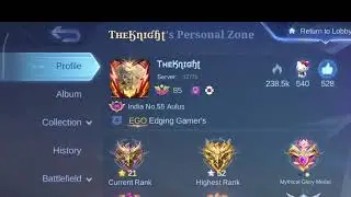 CASUAL RANKING || CHILL|| MYTHIC 10 + IS HELL  MLBB TELUGU