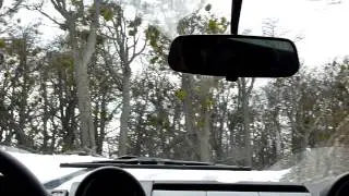 Driving to Lake Fagnano