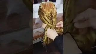 Quick & Easy Braid hairstyle for girls 💛❤💛 #hairstyle #trending #braids  #yt#ytshorts ✨
