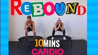 Pain free workout(10 MIN) RESULTS-it works! Rebounding Cardio FUN! Bounce and Tone.