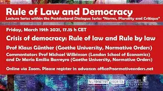 Crisis of democracy: Rule of law and Rule by law