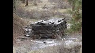 Old Geology Drill Samples Cabin In The Mountains