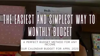 THE EASIEST & SIMPLE WAY TO CREATE A MONTHLY BUDGET 🤩| APRIL 2023 FAMILY CALENDAR BUDGET🗓️