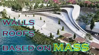 Advanced Massing Revit, Wall by face, Roof by face