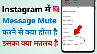 What happens when you mute an Instagram message, what does it mean?