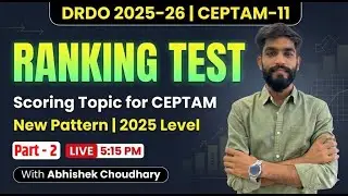 Score 40/40 in Reasoning! 🏆 Day 14 : Ranking Test | DRDO Selection Batch | Abhishek Choudhary Sir