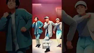 BTS - Dynamite with AI #bts #dynamite #ai #shorts