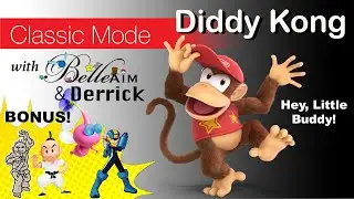Super Smash Ultimate Classic Co-op with BelleAim and Derrick: Diddy Kong