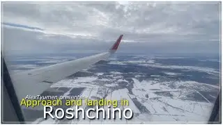 A320.Approach and landing in Roshchino