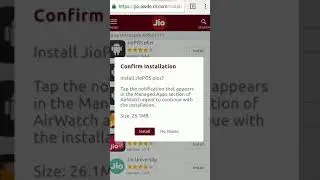 How to Install Jio Airwatch Agent Activation app