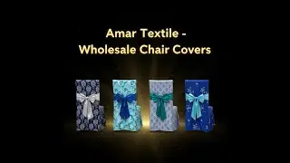 Stunning Chair Covers for Weddings & Events | Amar Textile Surat 9924799905 CALL NOW