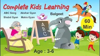 Complete Kids Learning | ABCD Song | Hindi learning | Balgeet | Magpie Toons