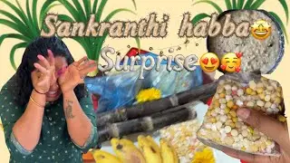 A Day in Sankranthi habba🎋🌸🌺 || surprise from husband🥹🥰|| Divi vlogs ❤️