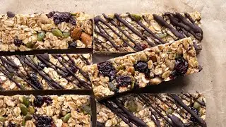 Healthy granola bars, chewy and no-bake | RFHB recipes