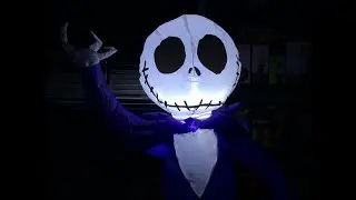 Disney The Nightmare Before Christmas Jack Skellington Purple Suit 3.5 foot Halloween inflatable.